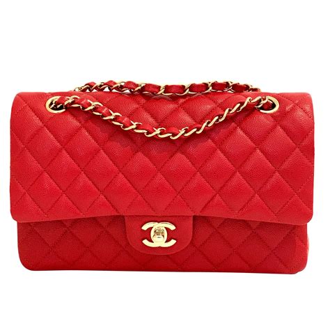 chanel red 19b red bag